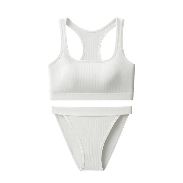 Vest Hot Girl Ice Silk Thread INS Thread Underwear Sports Suit