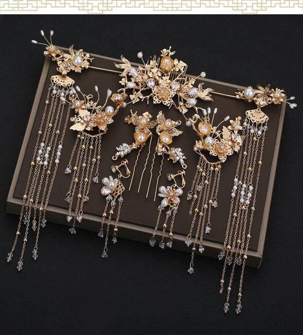 Elegant Chinese Bridal Jewelry Set