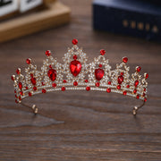 Rhinestone Dark Crown Halloween Dress-up Baroque Accessories