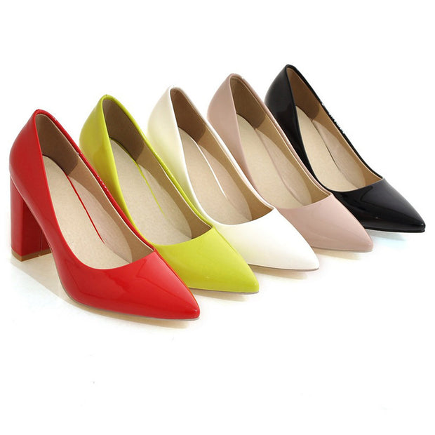 Women’s High-Heeled Pointed Work Shoes
