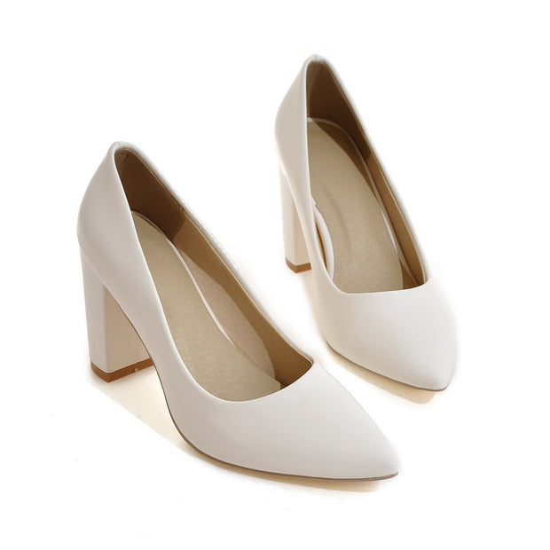 Women’s High-Heeled Pointed Work Shoes