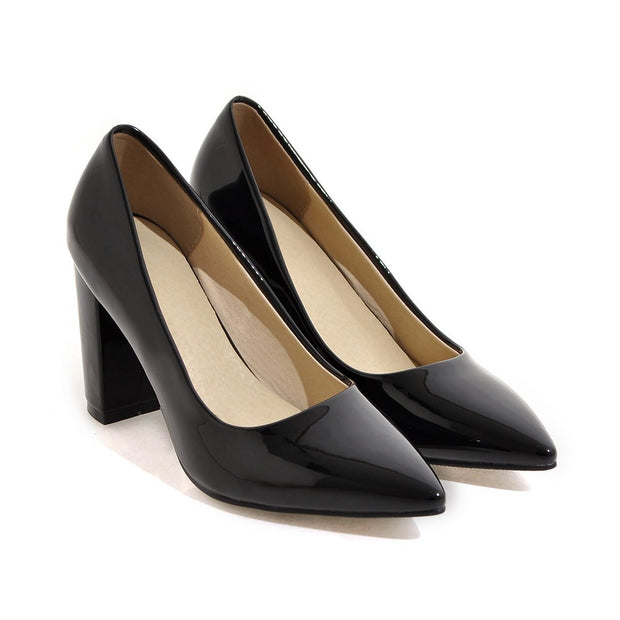 Women’s High-Heeled Pointed Work Shoes
