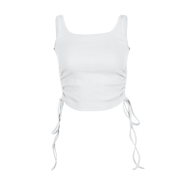New Drawstring Thread Wrap Top