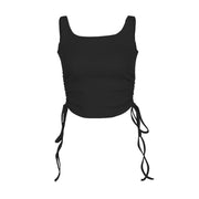 New Drawstring Thread Wrap Top