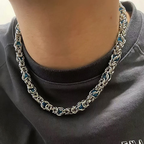 Sapphire Splice Necklace Men