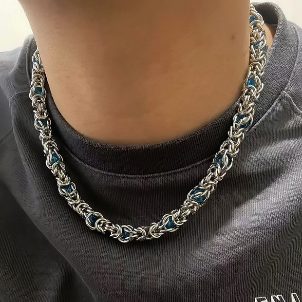 Sapphire Splice Necklace Men