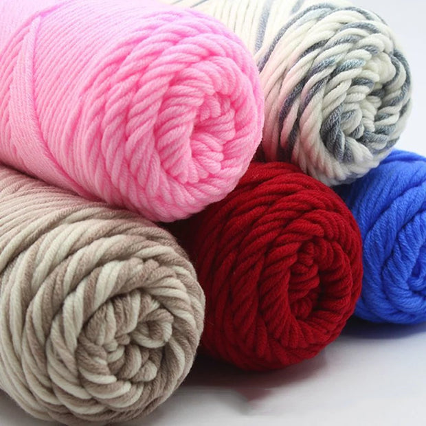 Lover's Cotton Knit Scarf Thread Thick Woolen Milk Cotton Baby Thread Stick Needle Thread