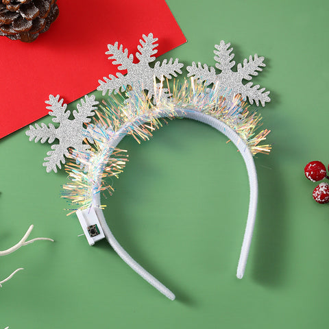 Christmas Headband Luminous Crutch Headband Christmas Tree Hair Accessories