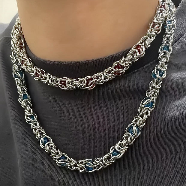Sapphire Splice Necklace Men
