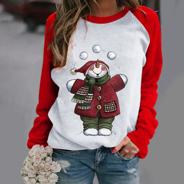 Women’s Christmas Printed Long Sleeve Top