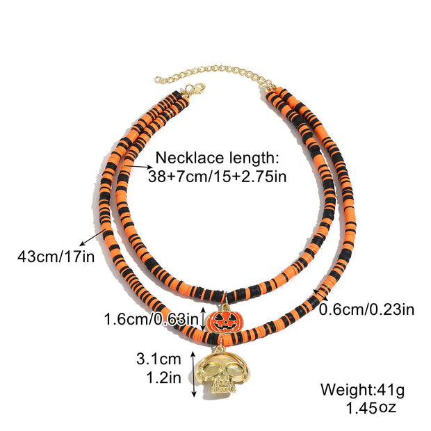 Halloween Pendant Necklace Set