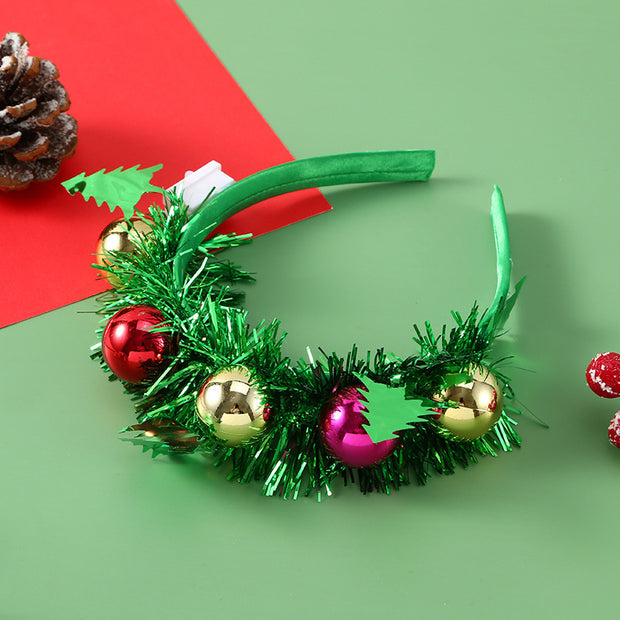 Christmas Headband Luminous Crutch Headband Christmas Tree Hair Accessories