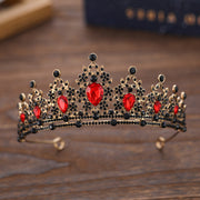 Rhinestone Dark Crown Halloween Dress-up Baroque Accessories