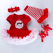 Christmas Baby Gown 4-Piece Set