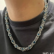 Sapphire Splice Necklace Men