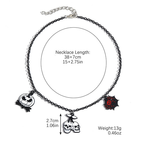 Halloween Pendant Necklace Set