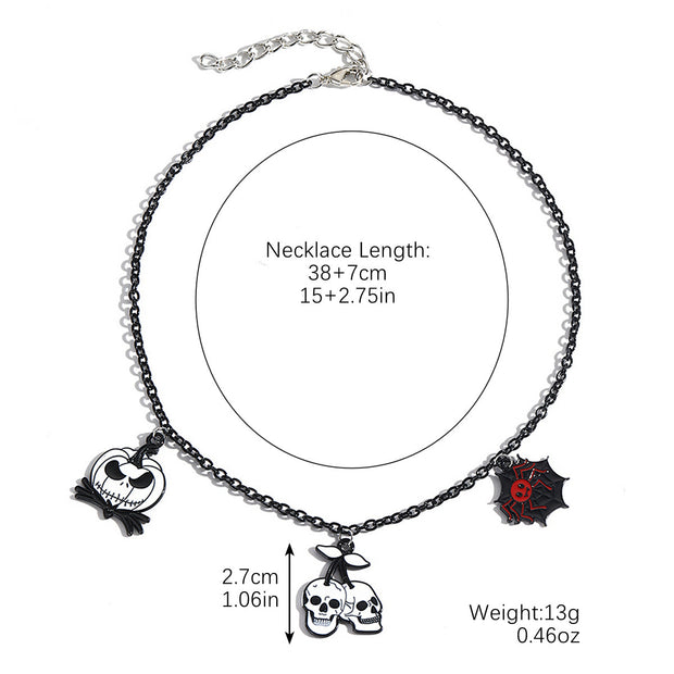 Halloween Pendant Necklace Set