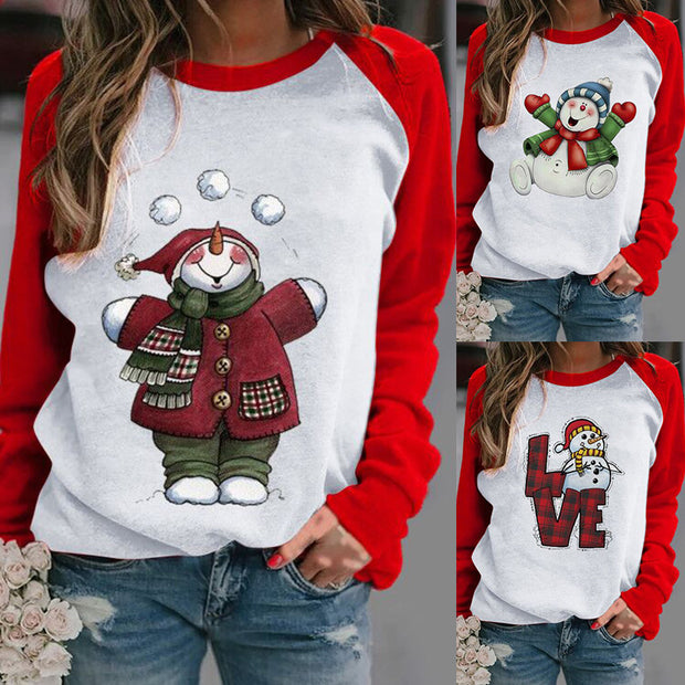 Women’s Christmas Printed Long Sleeve Top