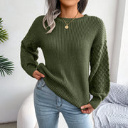 Women’s Autumn Winter Lantern Sleeve Sweater