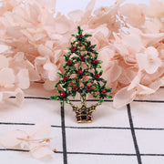 Christmas Tree Alloy Brooch