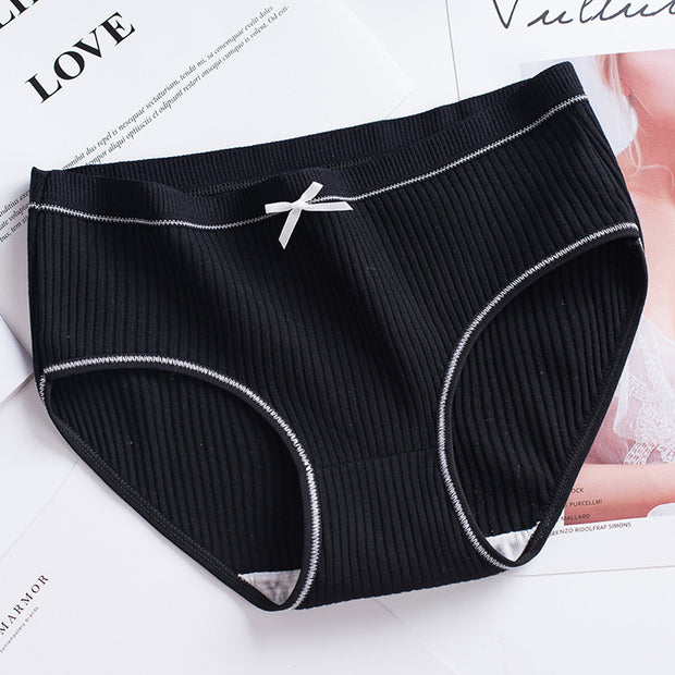 Lace Thread Women's Underwear Japanese Thread Cotton Large Size Women's Briefs