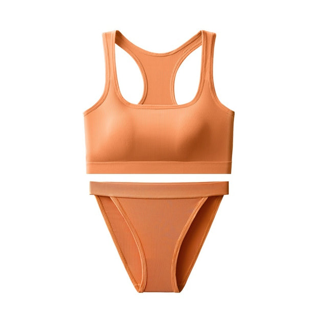 Vest Hot Girl Ice Silk Thread INS Thread Underwear Sports Suit