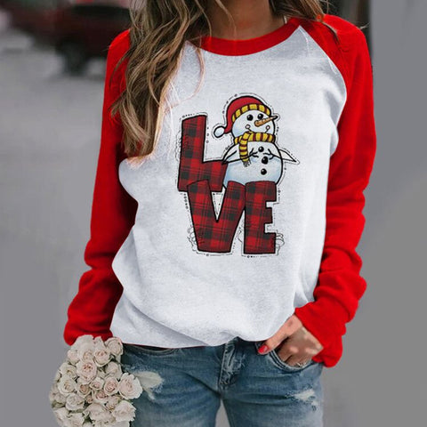 Women’s Christmas Printed Long Sleeve Top