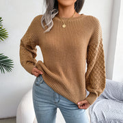 Women’s Autumn Winter Lantern Sleeve Sweater