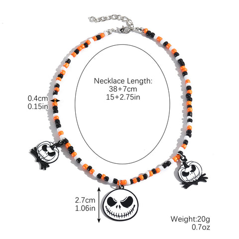 Halloween Pendant Necklace Set