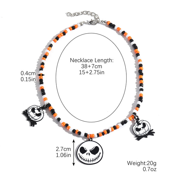 Halloween Pendant Necklace Set
