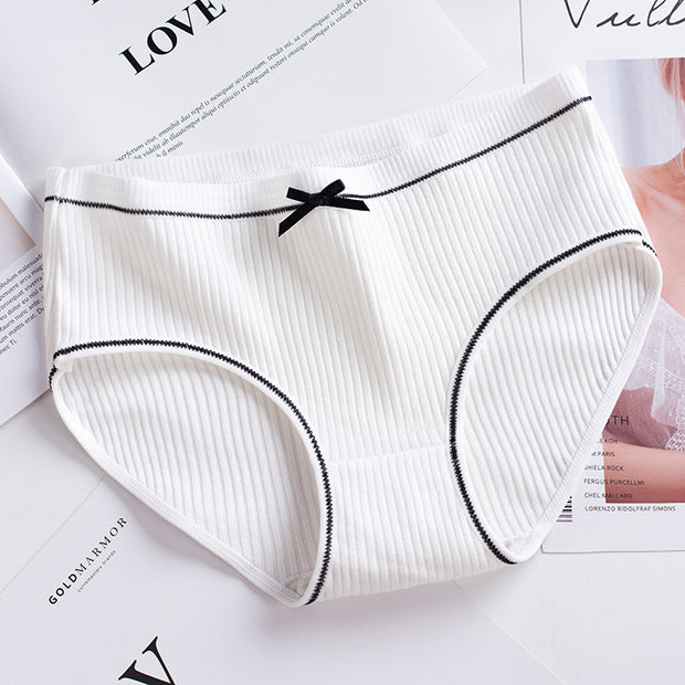 Lace Thread Women's Underwear Japanese Thread Cotton Large Size Women's Briefs