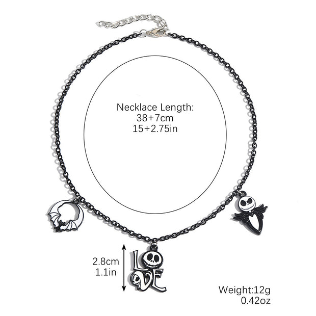 Halloween Pendant Necklace Set