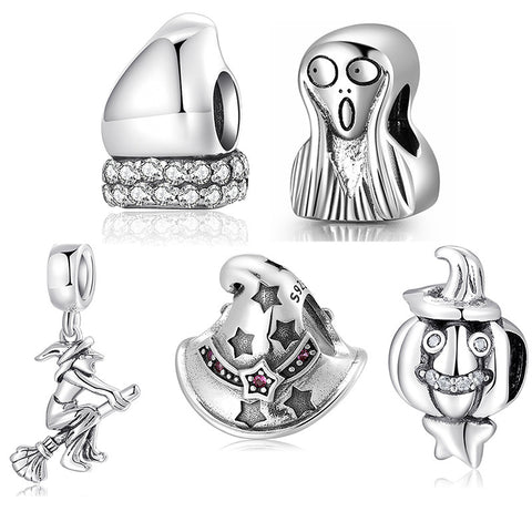 S925 Sterling Silver Halloween Beads