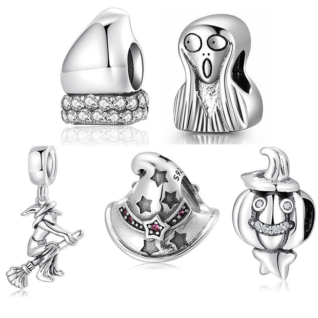 S925 Sterling Silver Halloween Beads
