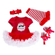 Christmas Baby Gown 4-Piece Set