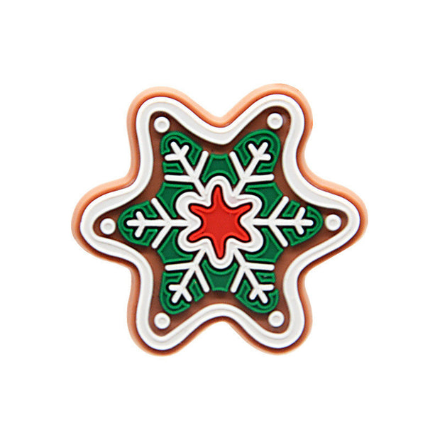New Christmas Series Hole Shoe Flower Accessories