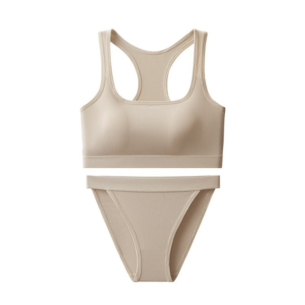 Vest Hot Girl Ice Silk Thread INS Thread Underwear Sports Suit