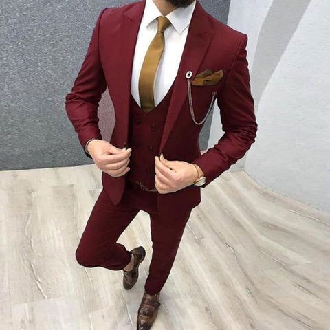 Three-Piece Men’s Tuxedo Suit Set