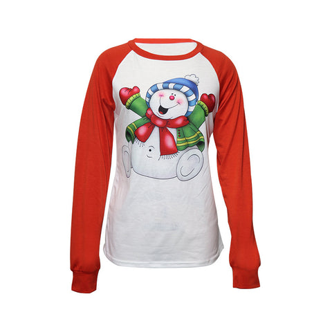 Women’s Christmas Printed Long Sleeve Top