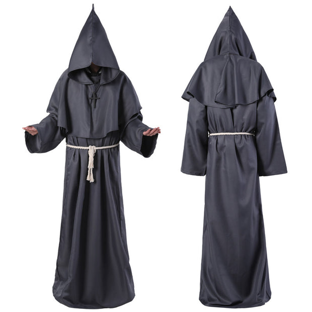 Halloween Costume Medieval Friar Wizard Costume