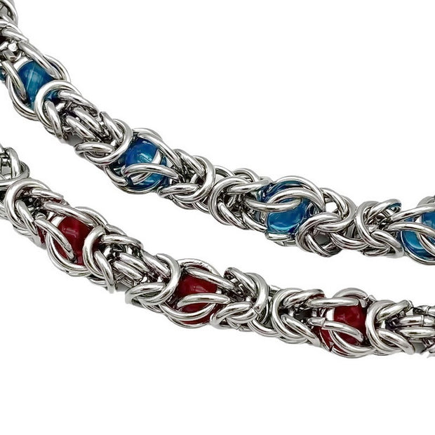 Sapphire Splice Necklace Men
